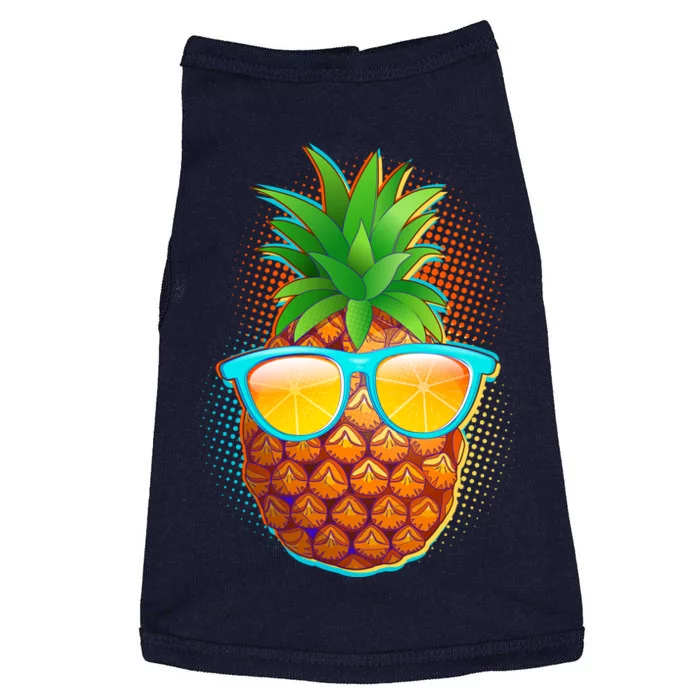 Funny Cool Summertime Pineapple Doggie Tank