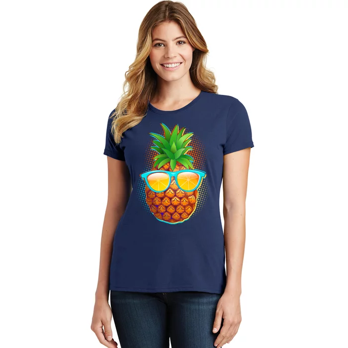 Funny Cool Summertime Pineapple Women's T-Shirt