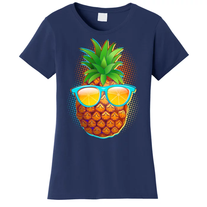 Funny Cool Summertime Pineapple Women's T-Shirt