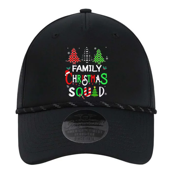 Family Christmas Squad Tree Funny Plaid Matching Pajama Performance The Dyno Cap