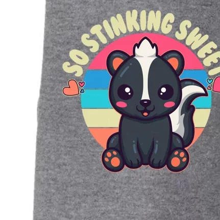 Funny Cute Skunk So Stinking Sweet Doggie 3-End Fleece Hoodie