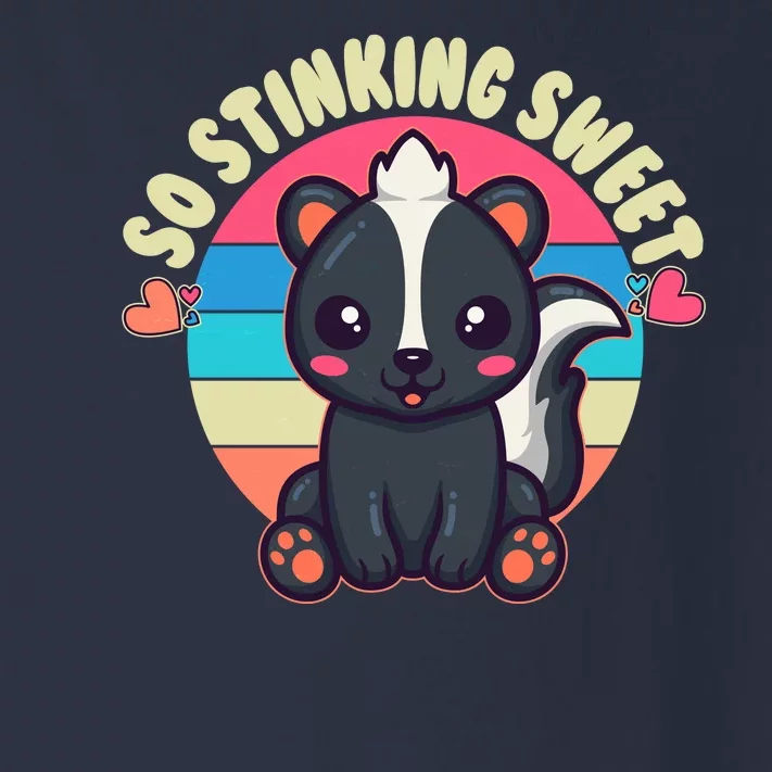 Funny Cute Skunk So Stinking Sweet Toddler Long Sleeve Shirt