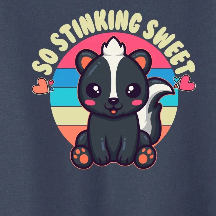 Funny Cute Skunk So Stinking Sweet Toddler T-Shirt