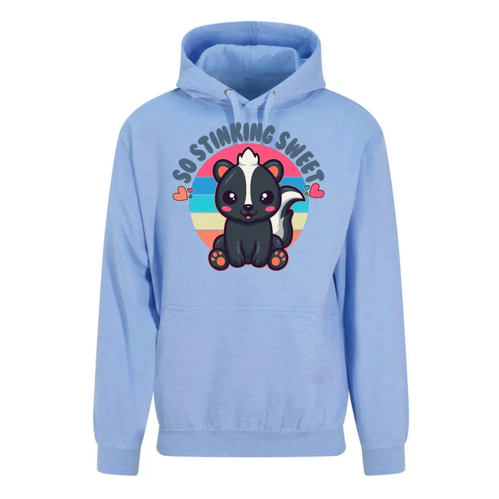 Funny Cute Skunk So Stinking Sweet Unisex Surf Hoodie