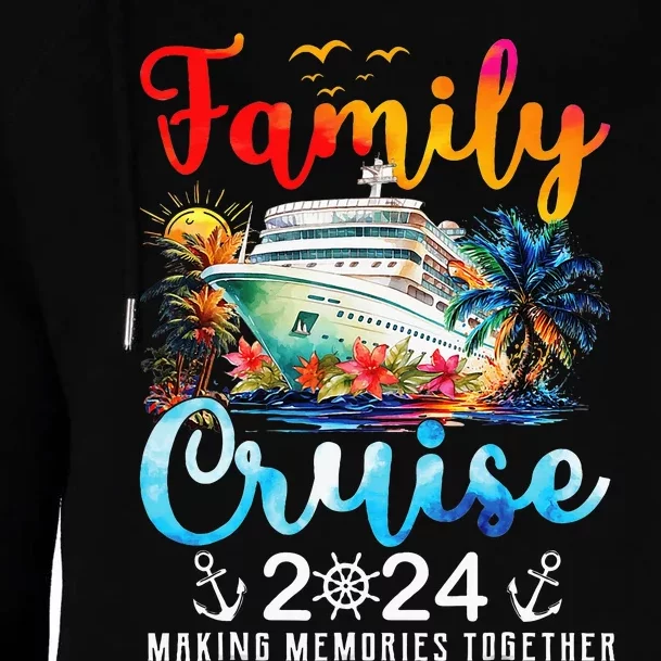 Family Cruise Ship Vacation Trip 2024 Family Cruise Matching Womens Funnel Neck Pullover Hood