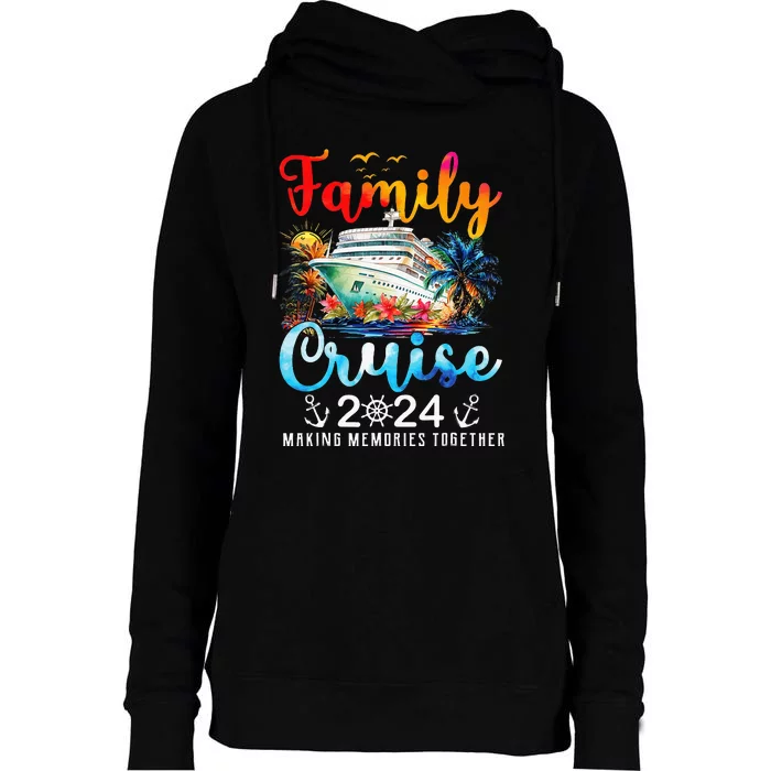 Family Cruise Ship Vacation Trip 2024 Family Cruise Matching Womens Funnel Neck Pullover Hood