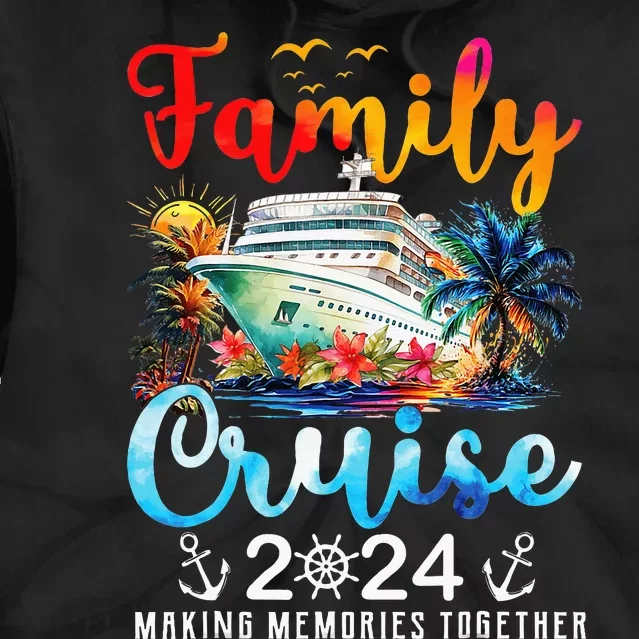 Family Cruise Ship Vacation Trip 2024 Family Cruise Matching Tie Dye Hoodie