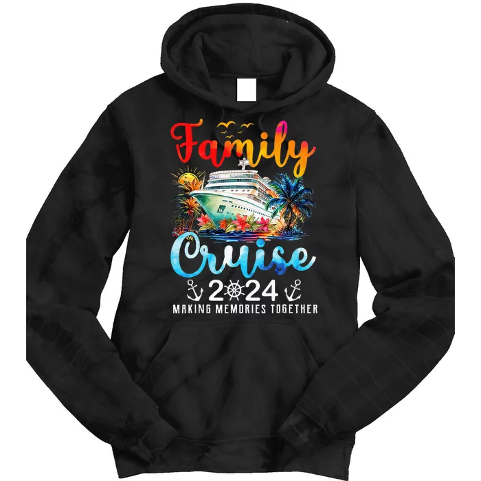 Family Cruise Ship Vacation Trip 2024 Family Cruise Matching Tie Dye Hoodie