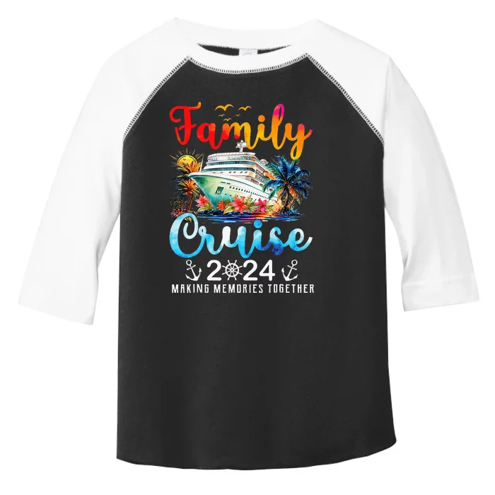 Family Cruise Ship Vacation Trip 2024 Family Cruise Matching Toddler Fine Jersey T-Shirt