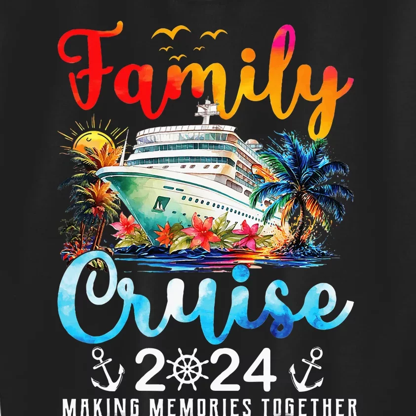 Family Cruise Ship Vacation Trip 2024 Family Cruise Matching Kids Sweatshirt