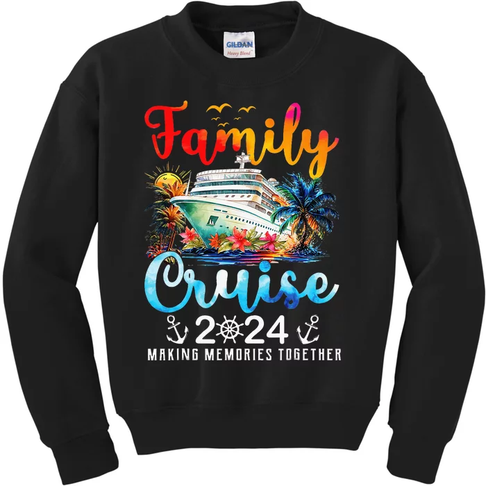 Family Cruise Ship Vacation Trip 2024 Family Cruise Matching Kids Sweatshirt