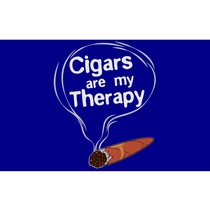 Funny Cigar Smoker Print Cigars Are My Therapy Gift Product Gift Bumper Sticker