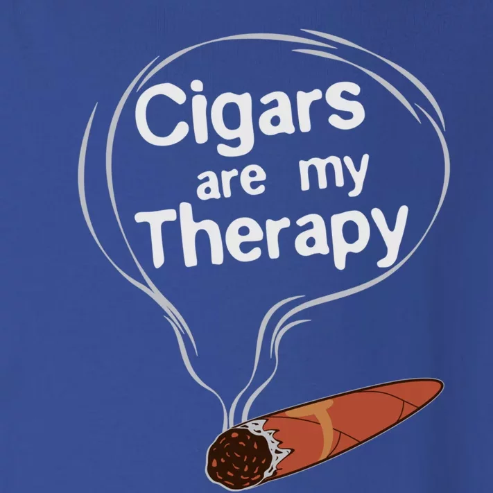 Funny Cigar Smoker Print Cigars Are My Therapy Gift Product Gift Toddler Long Sleeve Shirt