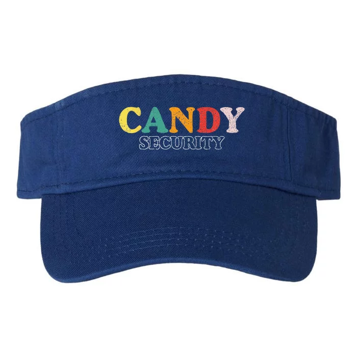 Funny Candy Security Halloween Party Valucap Bio-Washed Visor