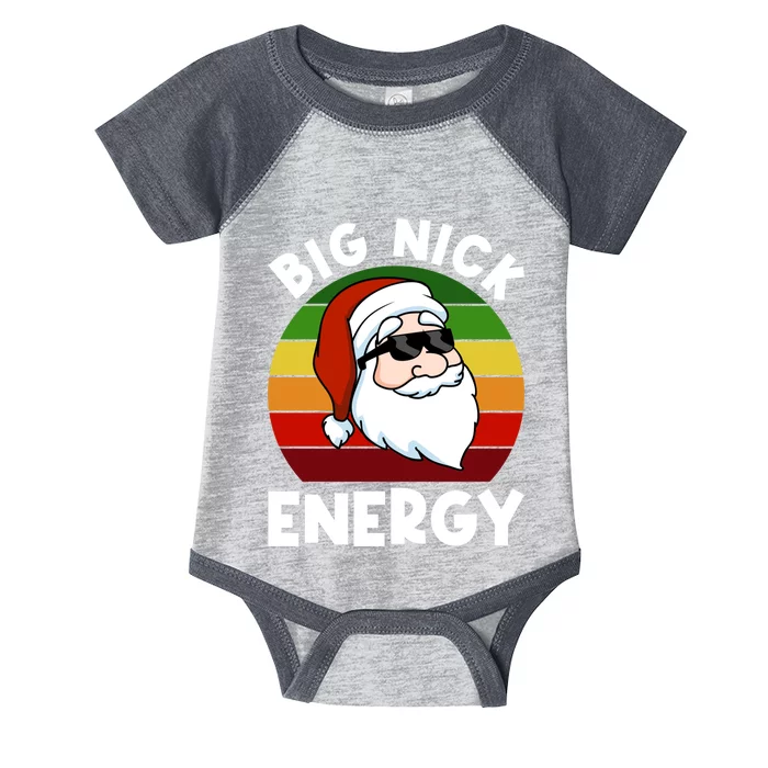 Funny Christmas Shirt Santa Shirt Big Nick Energy Xmas Infant Baby Jersey Bodysuit