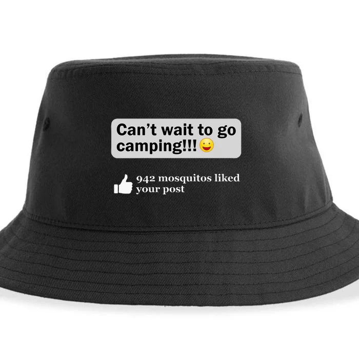 Funny Camping Saying Humor Outdoorsy Joke Camp Gear Gift Sustainable Bucket Hat