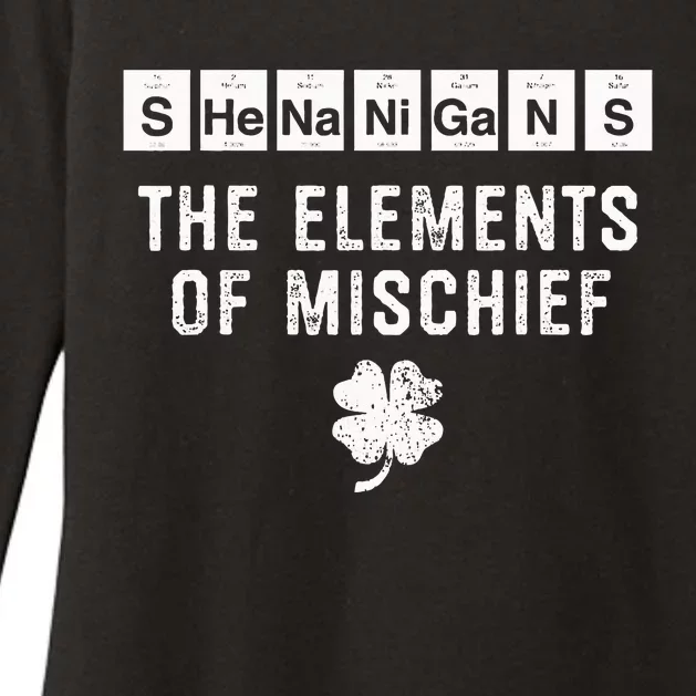 Funny Chemistry  Shenanigans Periodic Table Elements Womens CVC Long Sleeve Shirt