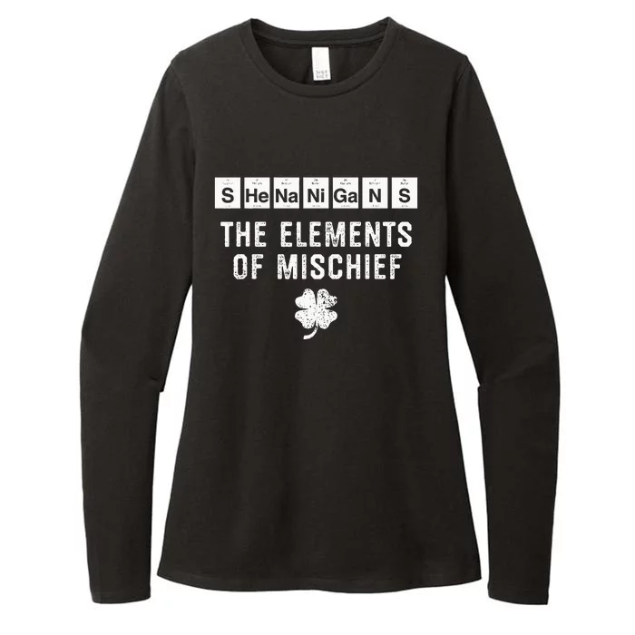 Funny Chemistry  Shenanigans Periodic Table Elements Womens CVC Long Sleeve Shirt