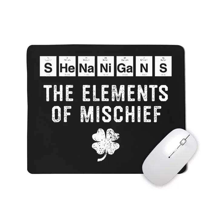 Funny Chemistry  Shenanigans Periodic Table Elements Mousepad