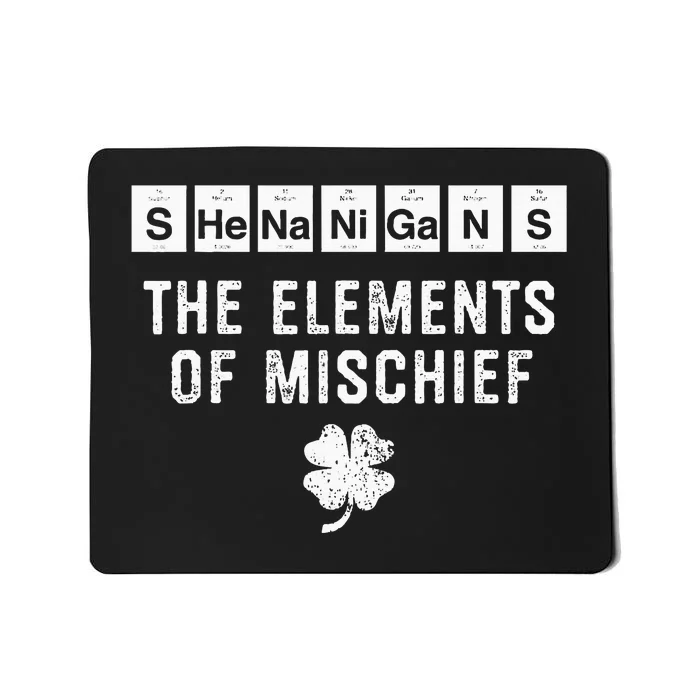 Funny Chemistry  Shenanigans Periodic Table Elements Mousepad