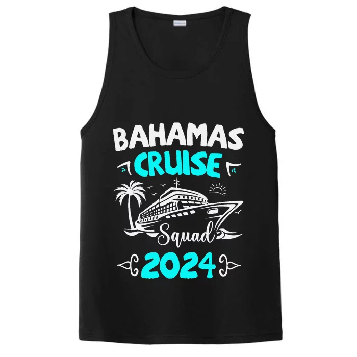 Family Cruise Squad Bahamas 2024 Summer Matching Vacation Performance Tank