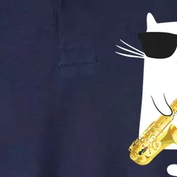 Funny Cat Shirts Saxophone Music Gift Softstyle Adult Sport Polo