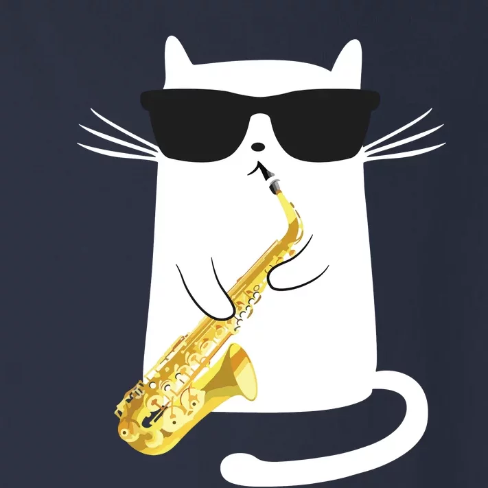 Funny Cat Shirts Saxophone Music Gift Toddler Long Sleeve Shirt