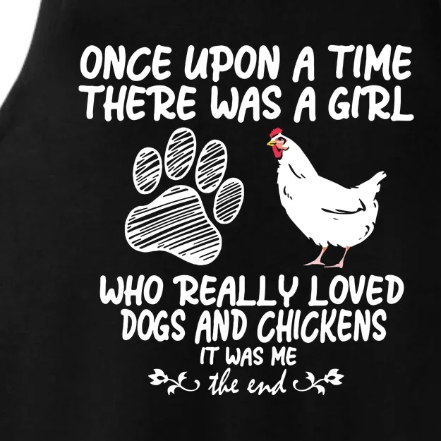 Funny Chicken Shirts For Women Funny Dog Tee Farmer Girl Dog Ladies Tri-Blend Wicking Tank