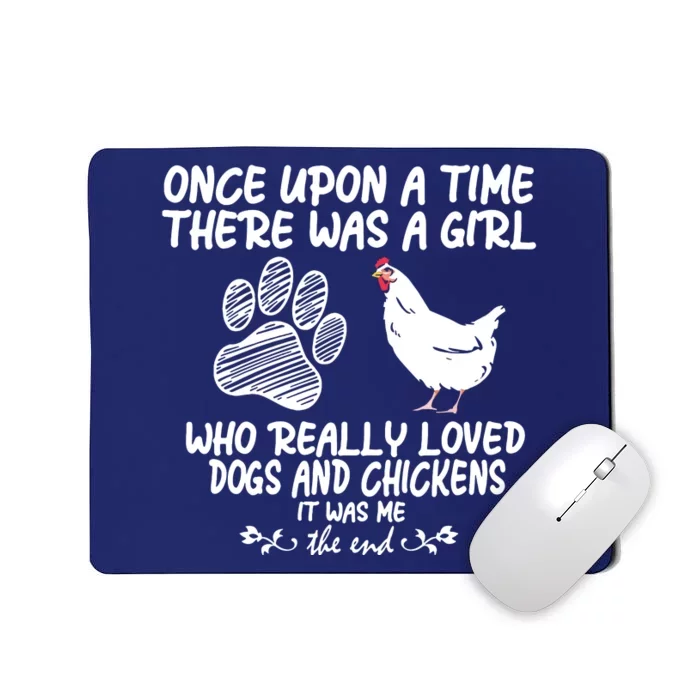 Funny Chicken Shirts For Women Funny Dog Tee Farmer Girl Dog Mousepad