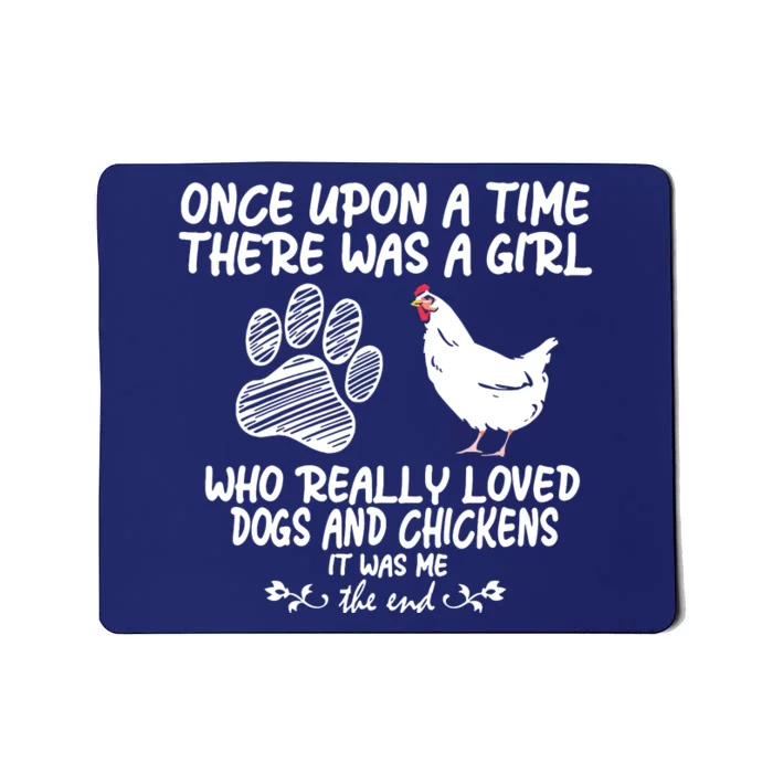 Funny Chicken Shirts For Women Funny Dog Tee Farmer Girl Dog Mousepad