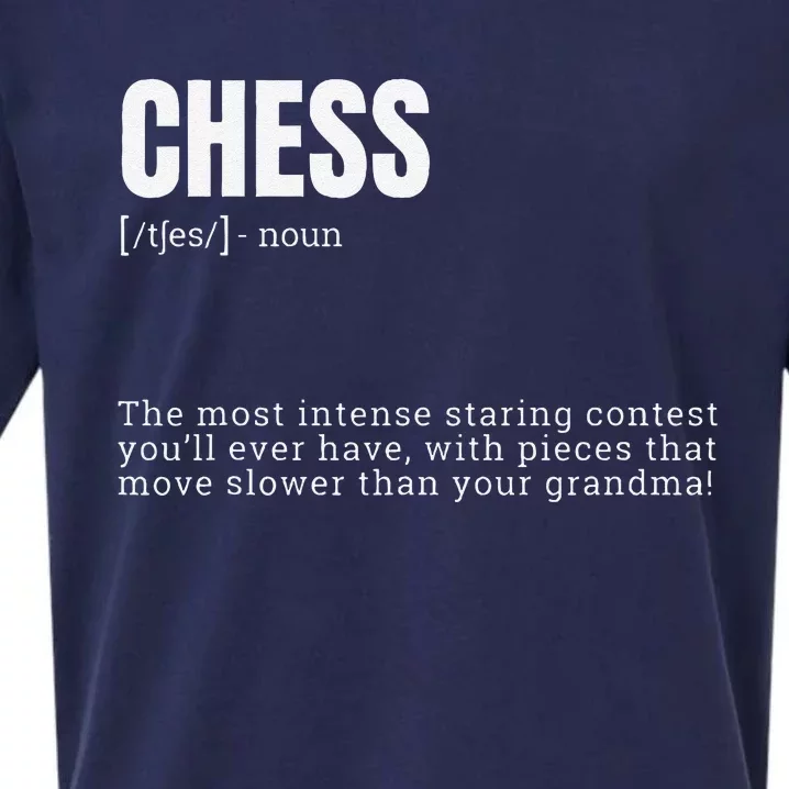 Funny Chess Staring Contest Champion Definition Sueded Cloud Jersey T-Shirt