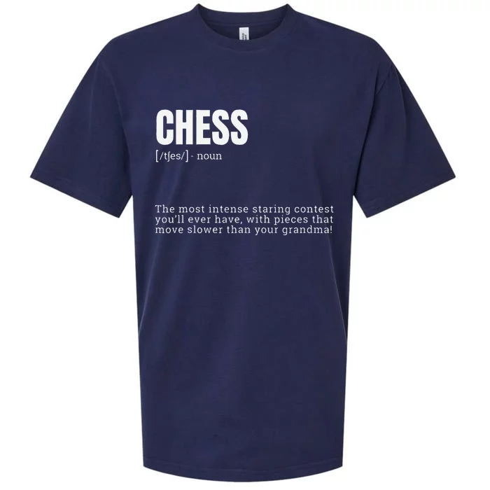 Funny Chess Staring Contest Champion Definition Sueded Cloud Jersey T-Shirt