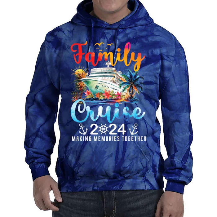 Family Cruise Ship Vacation Trip 2024 Family Cruise Matching Tie Dye Hoodie