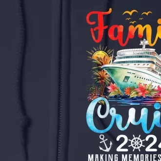 Family Cruise Ship Vacation Trip 2024 Family Cruise Matching Full Zip Hoodie