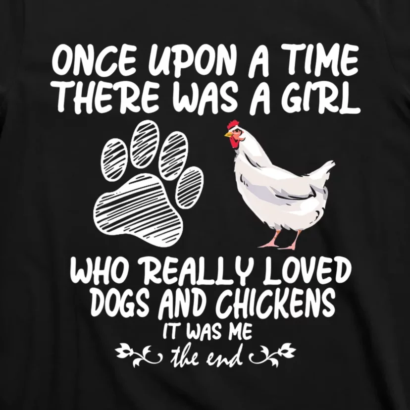 Funny Chicken Shirts For Women Funny Dog Tee Farmer Girl Dog T-Shirt