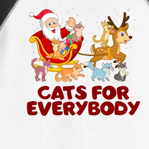 Funny Christmas Santa Claus Cats For Everybody Toddler Fine Jersey T-Shirt