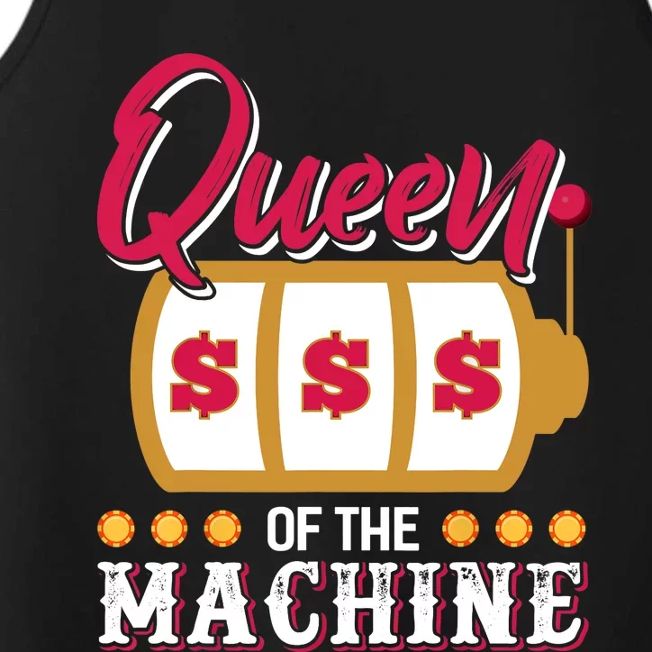 Funny Casino Slot Machine Queen Gambling Slot Machine Performance Tank