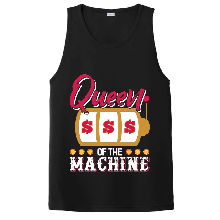 Funny Casino Slot Machine Queen Gambling Slot Machine Performance Tank