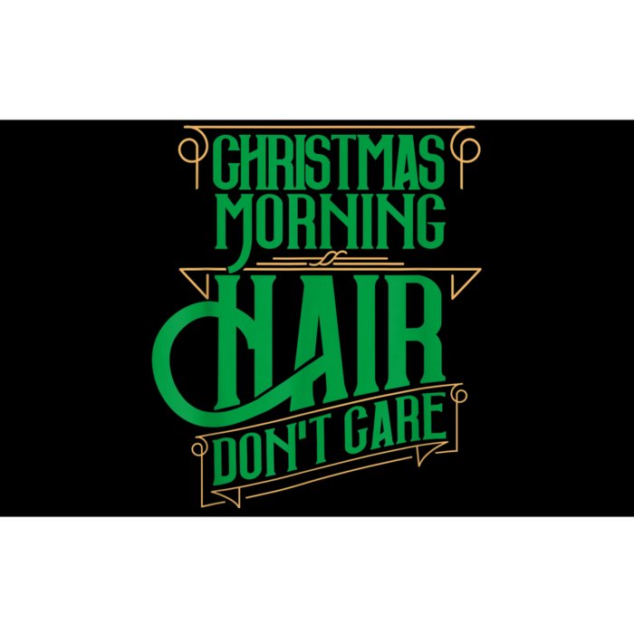 Funny Christmas Shirts Hair Dont Care Holiday Bumper Sticker