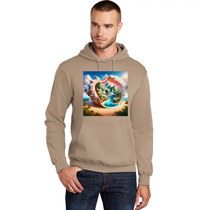 Fantasy Cute Seashell Hidden Landscape Hoodie