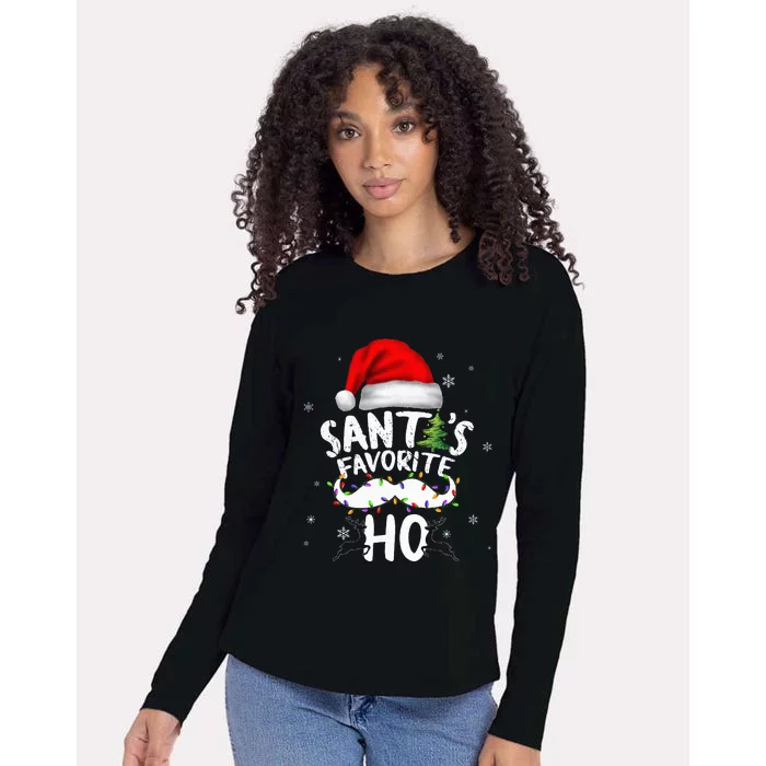 Funny Christmas Santas Favorite Ho Xmas Womens Cotton Relaxed Long Sleeve T-Shirt