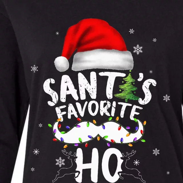 Funny Christmas Santas Favorite Ho Xmas Womens Cotton Relaxed Long Sleeve T-Shirt