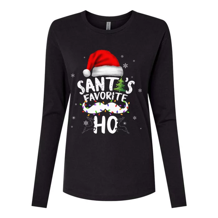 Funny Christmas Santas Favorite Ho Xmas Womens Cotton Relaxed Long Sleeve T-Shirt