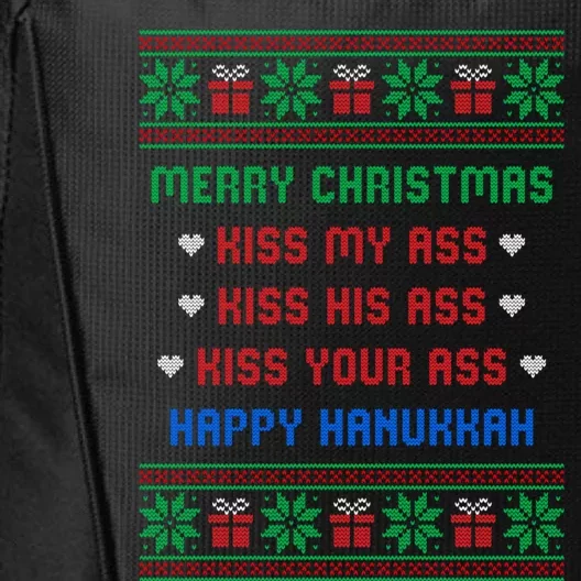 Funny Christmas Sweaters City Backpack