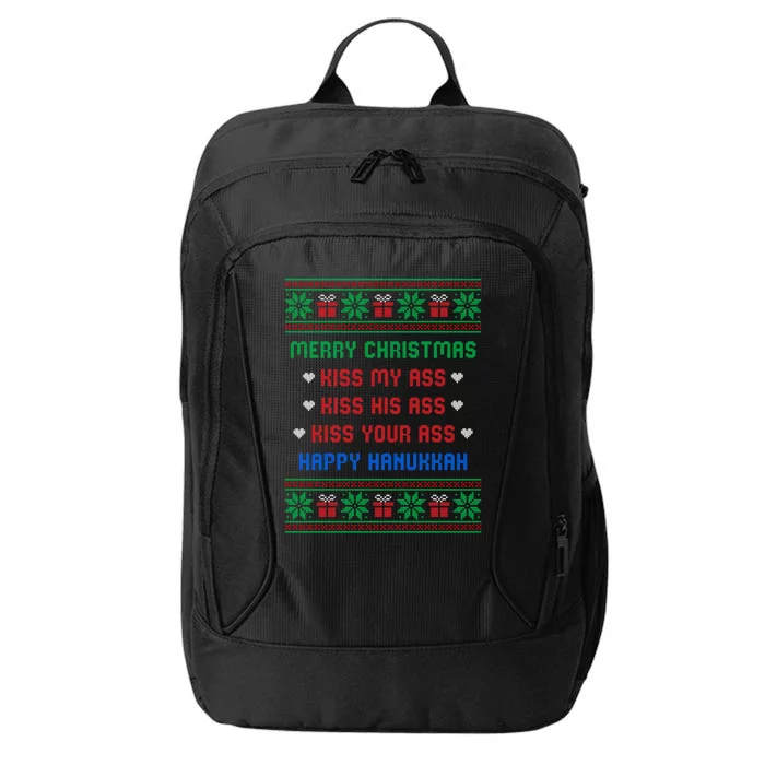 Funny Christmas Sweaters City Backpack