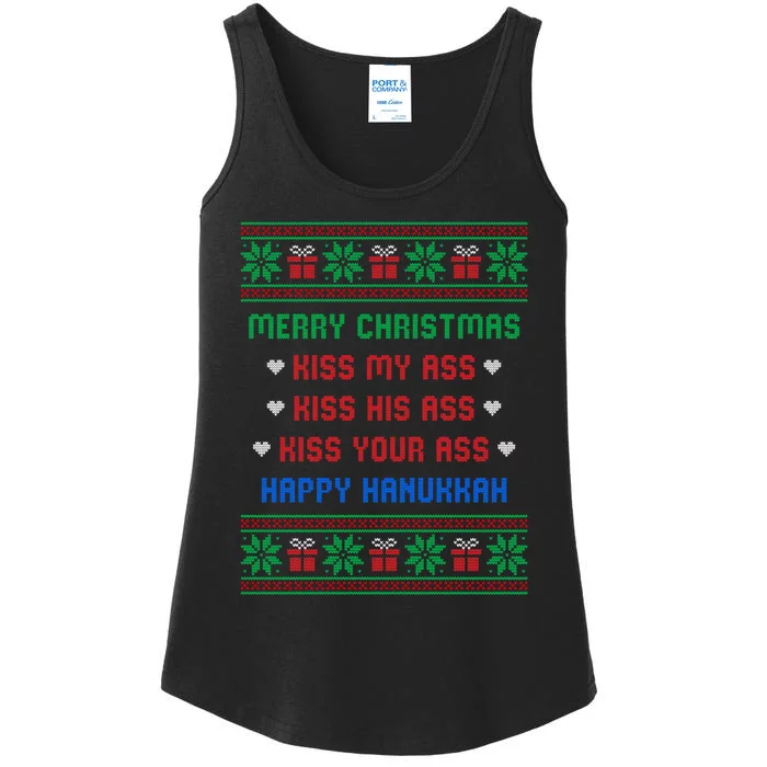 Funny Christmas Sweaters Ladies Essential Tank