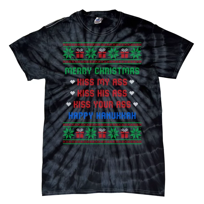 Funny Christmas Sweaters Tie-Dye T-Shirt