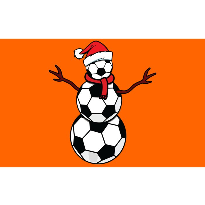 Funny Christmas Soccer Balls Santa Snowman Bumper Sticker