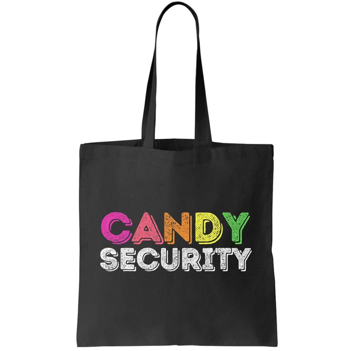 Funny Candy Security Halloween Costume Tote Bag