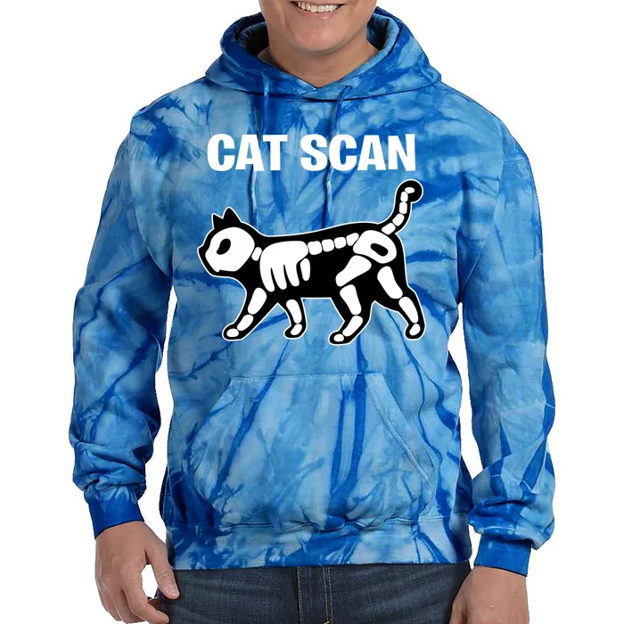 Funny Cat Scan Ct Scan Cat Xgreat Giftray Pun Sarcastic Rad Tech Gift Cool Gift Tie Dye Hoodie